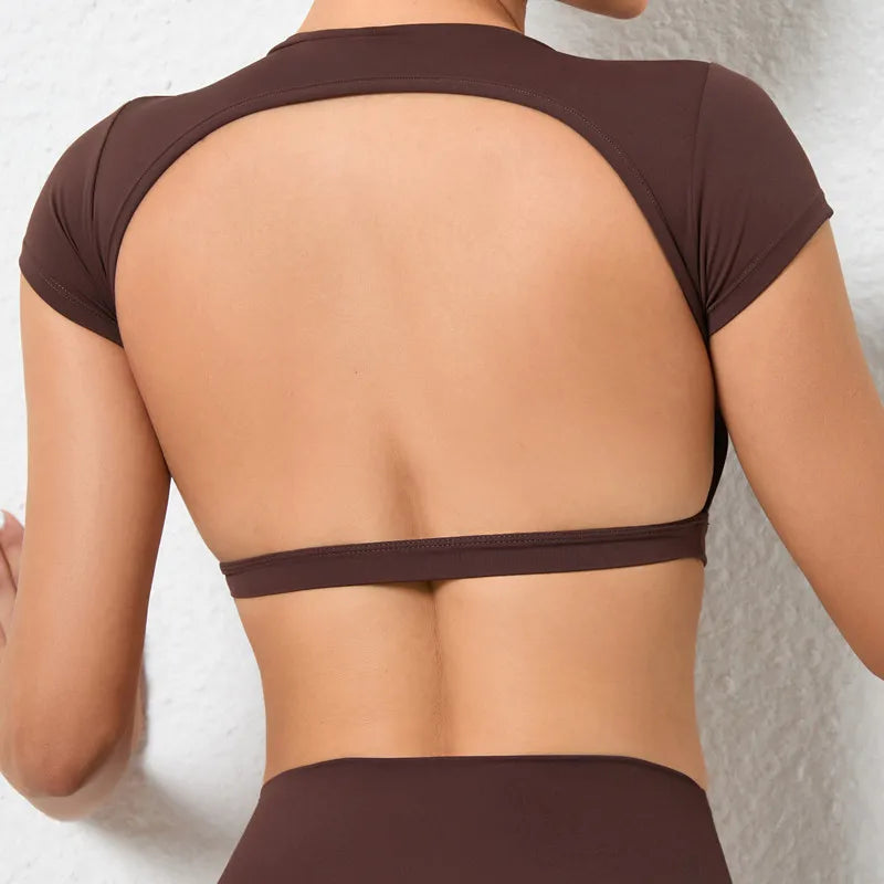 Backless Yoga Top - Shapers Corp