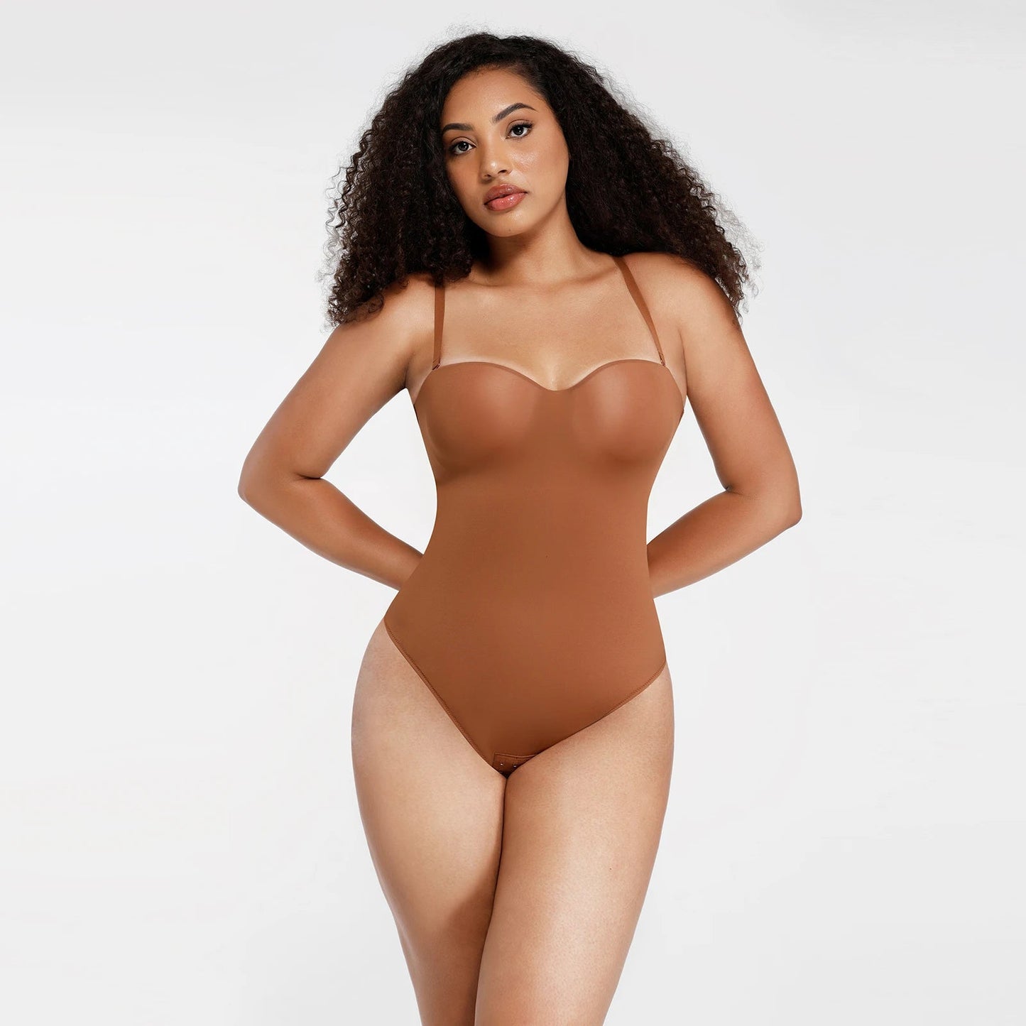 Brown Strapless Bodysuit
