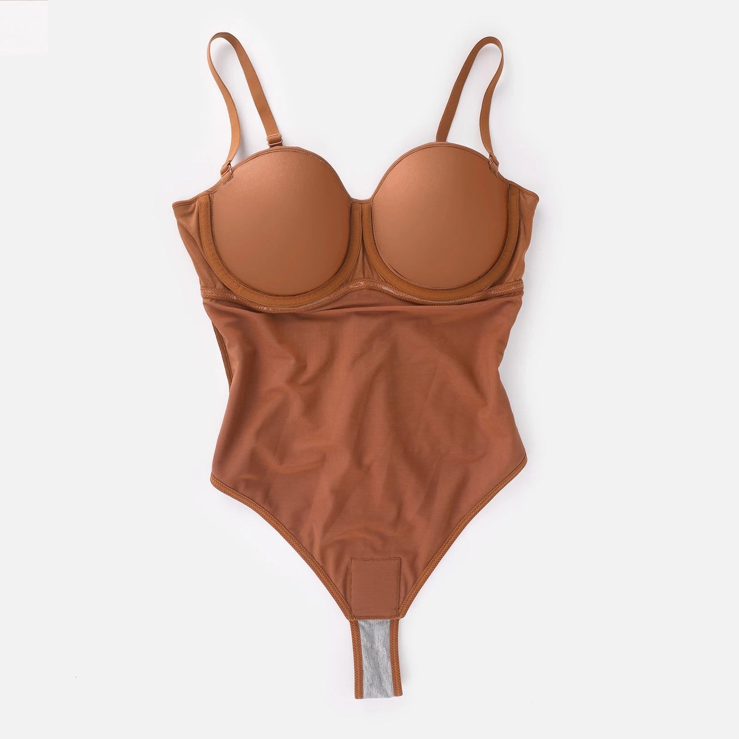 Brown Strapless Bodysuit