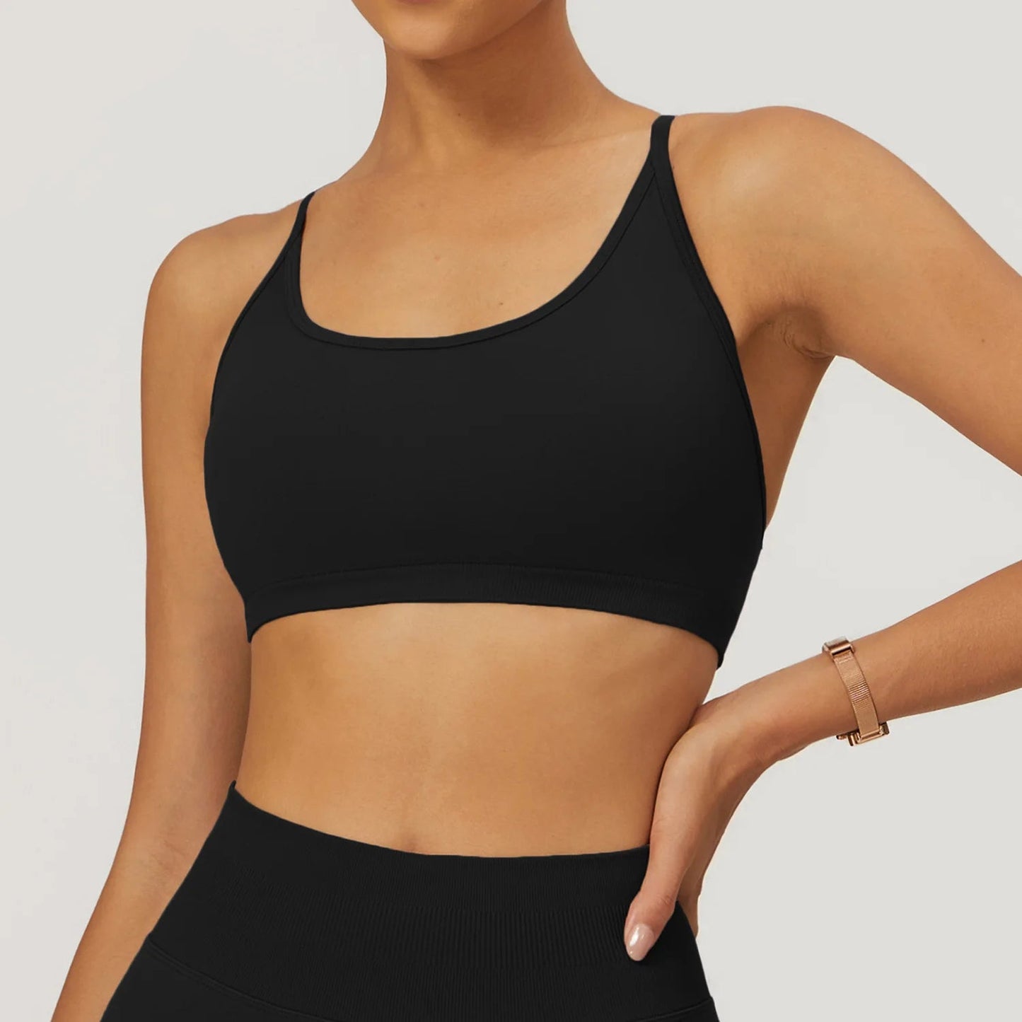 Cross Strap Yoga Bra - Shapers Corp
