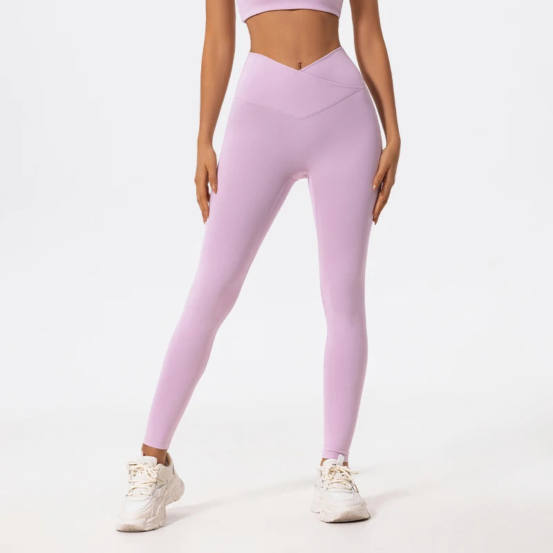Cross-waist Yoga Pants - Shapers Corp