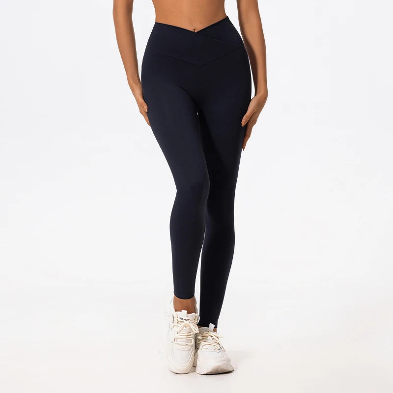 Cross-waist Yoga Pants - Shapers Corp