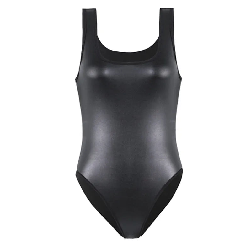 Faux Leather Bodysuit