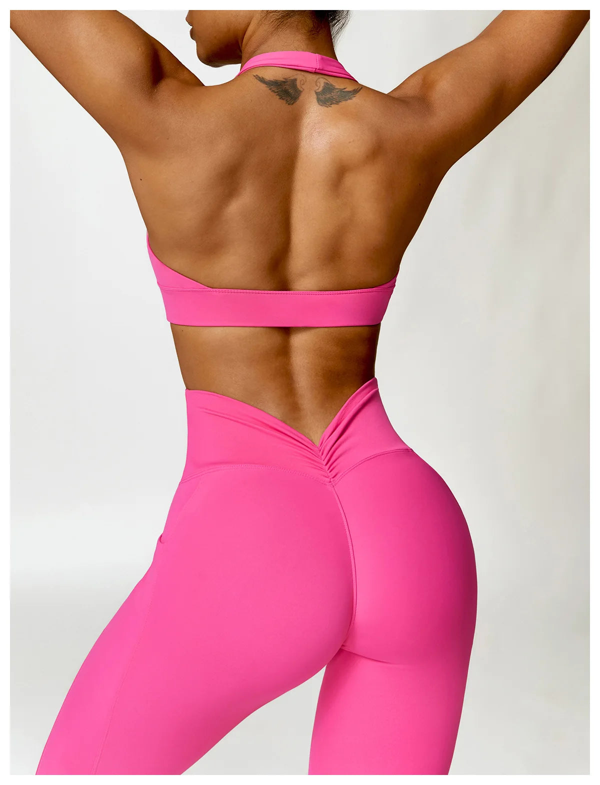 Halter Neck Yoga Bra - Shapers Corp