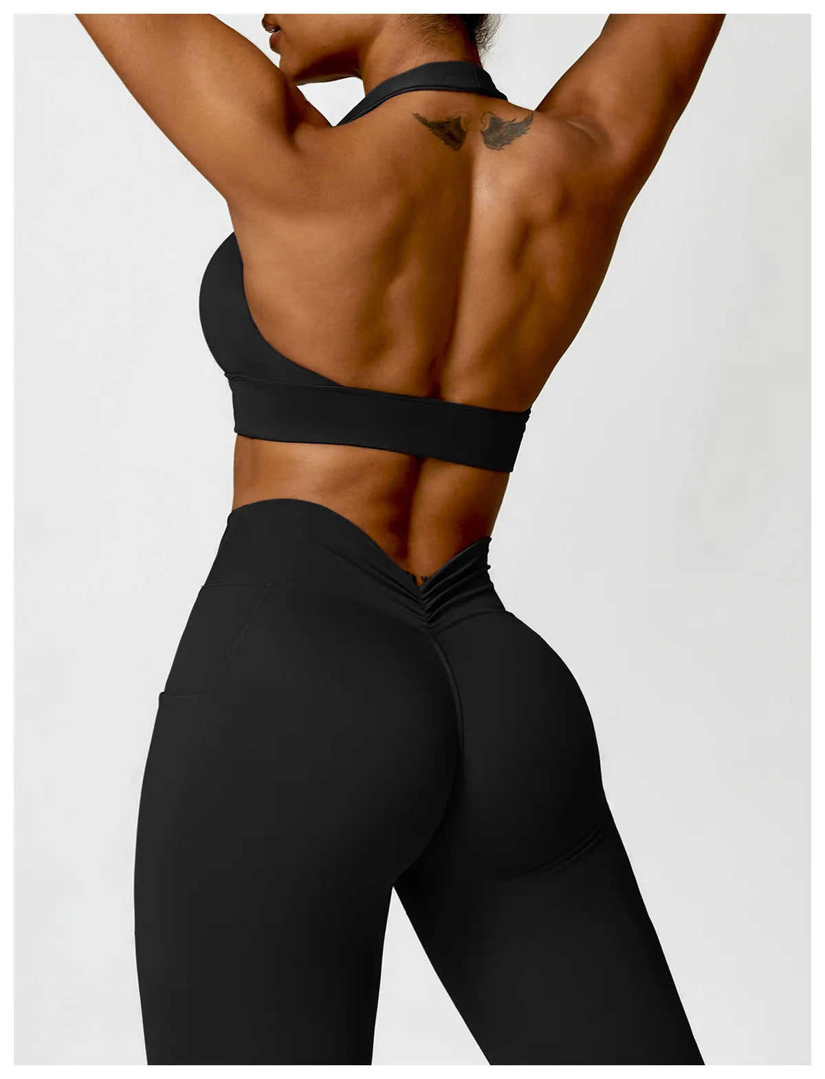 Halter Neck Yoga Bra - Shapers Corp
