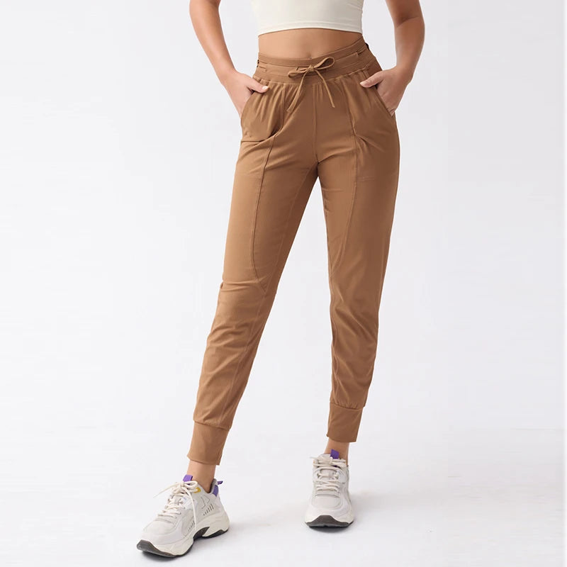High-Waist Tapered Joggers - Shapers Corp