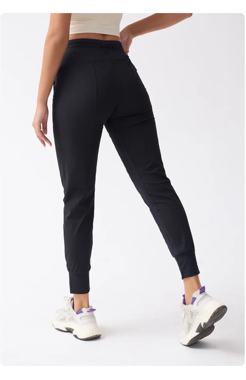 High-Waist Tapered Joggers - Shapers Corp