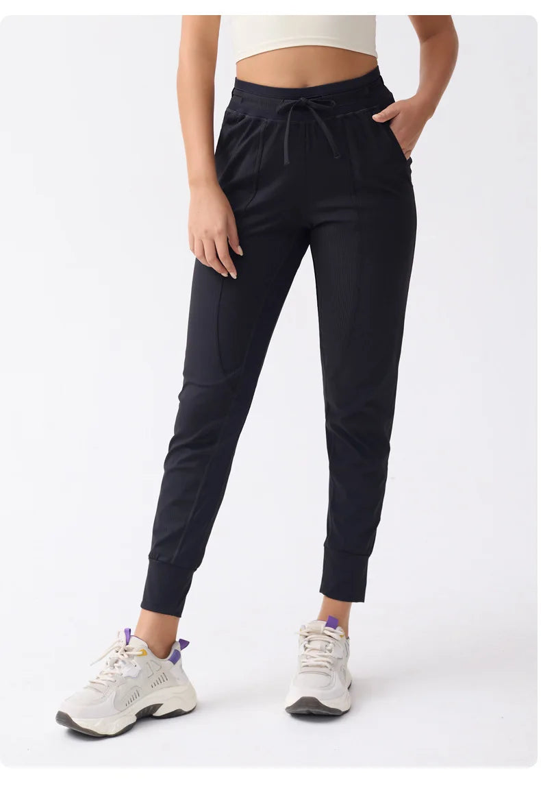 High-Waist Tapered Joggers - Shapers Corp