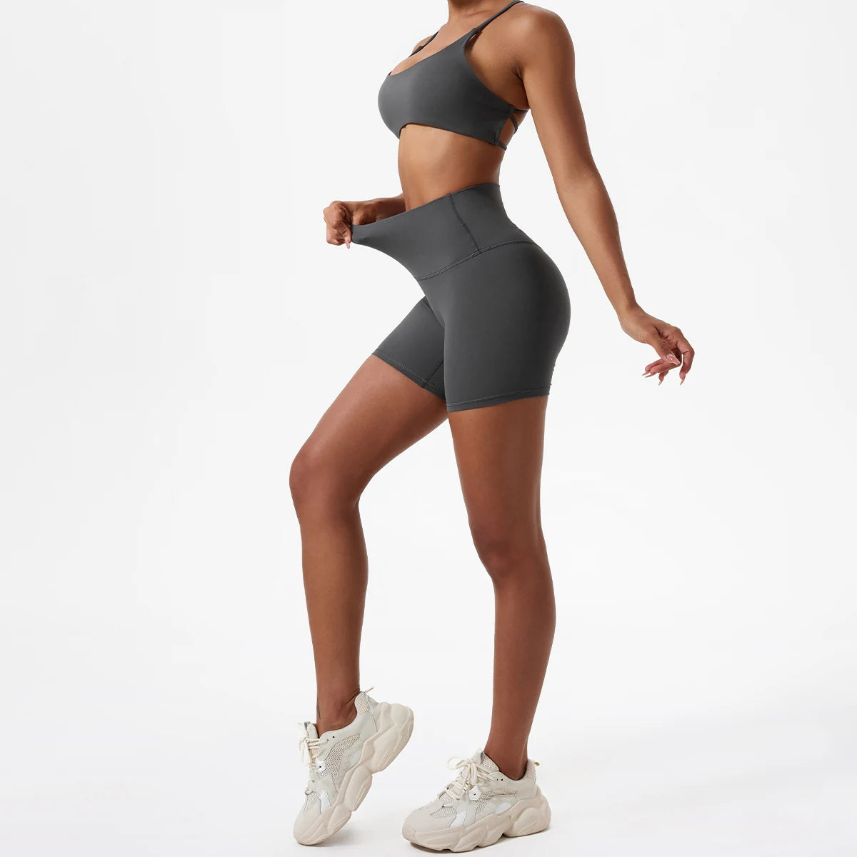 High Waisted Yoga Shorts - Shapers Corp