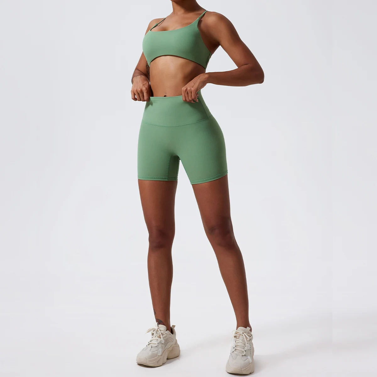 High Waisted Yoga Shorts - Shapers Corp