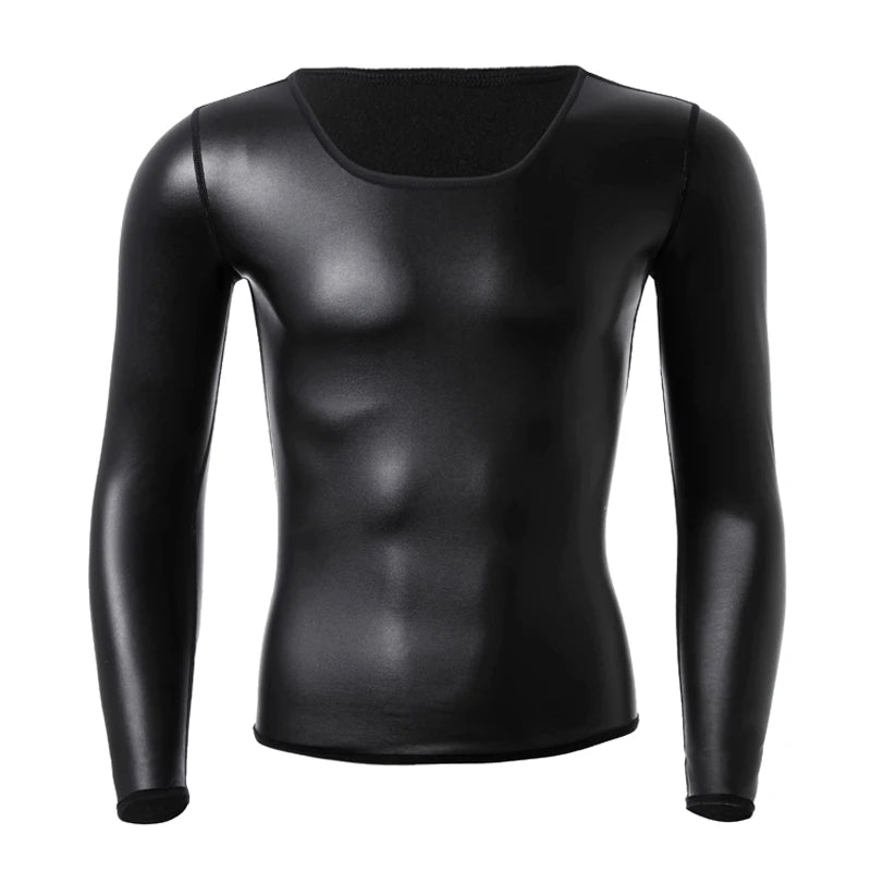 Men's Faux Leather T-shirt