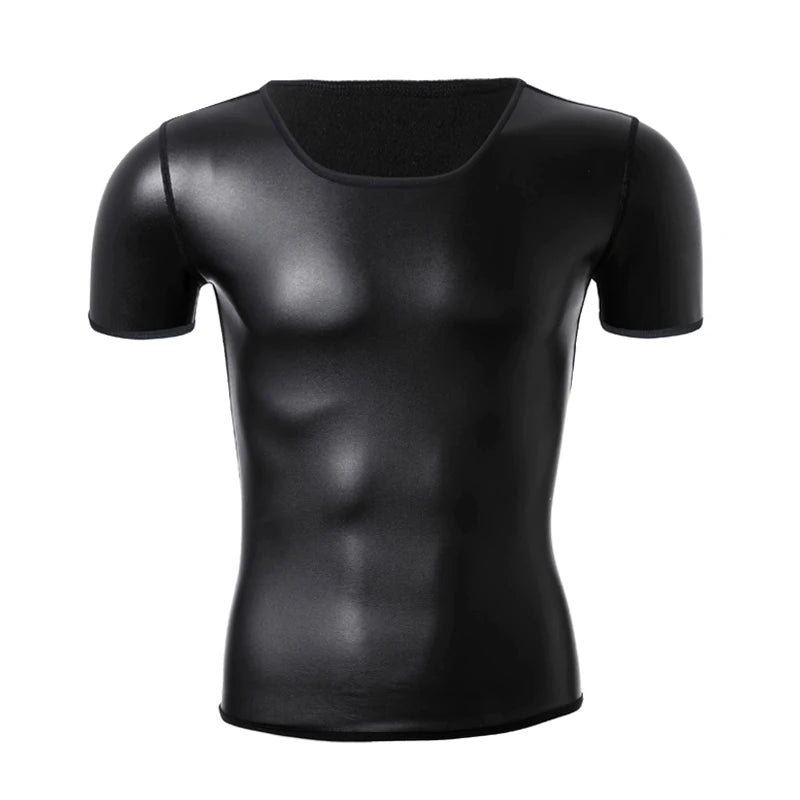 Men's Faux Leather T-shirt