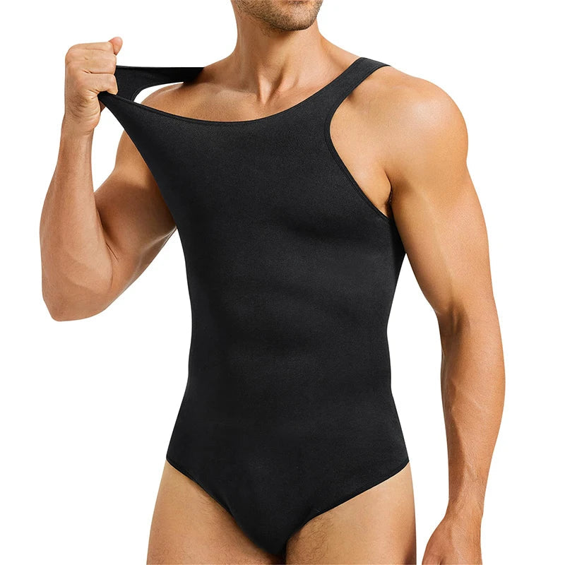 Men's Slimming Bodysuit Black