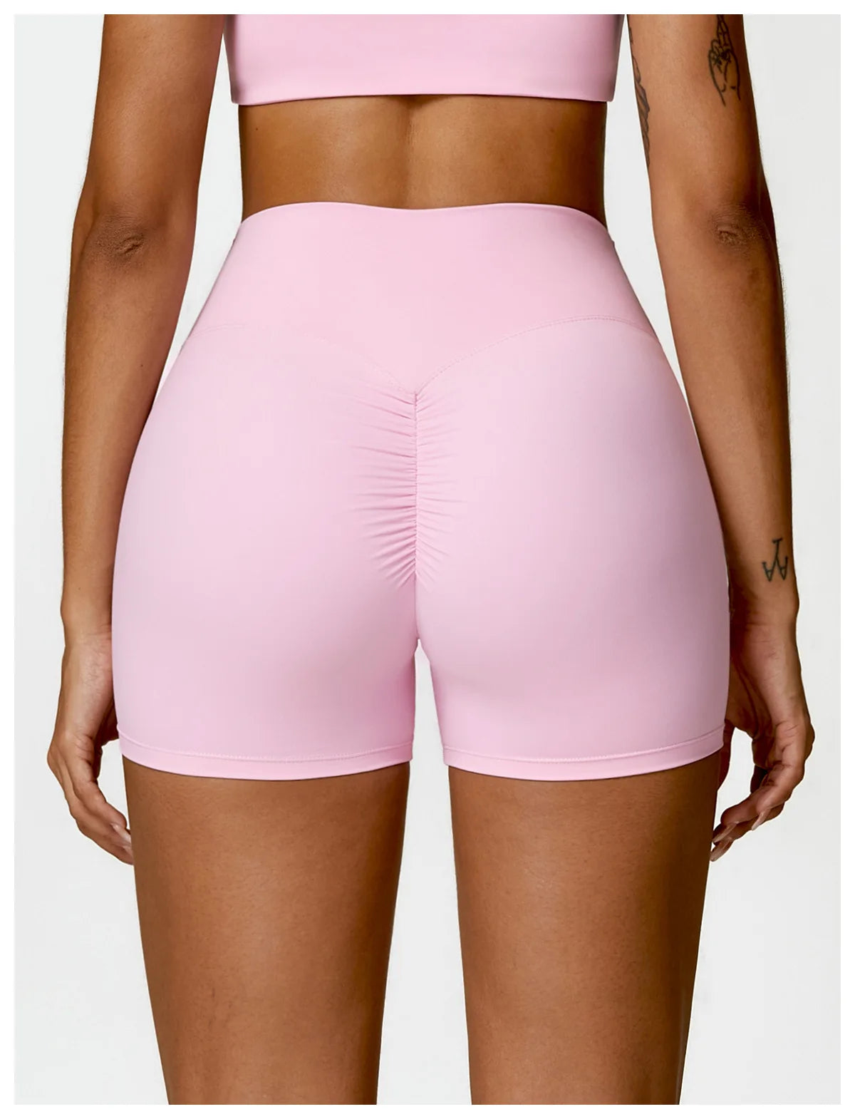 Pink Yoga Shorts - Shapers Corp