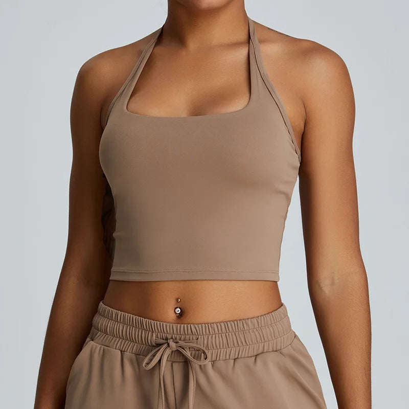 Halter Neck Yoga Top - Shapers Corp