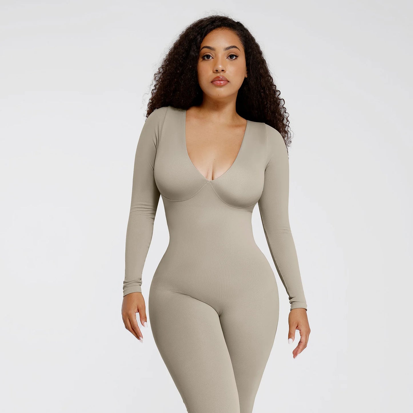 V-Neck Jumpsuit