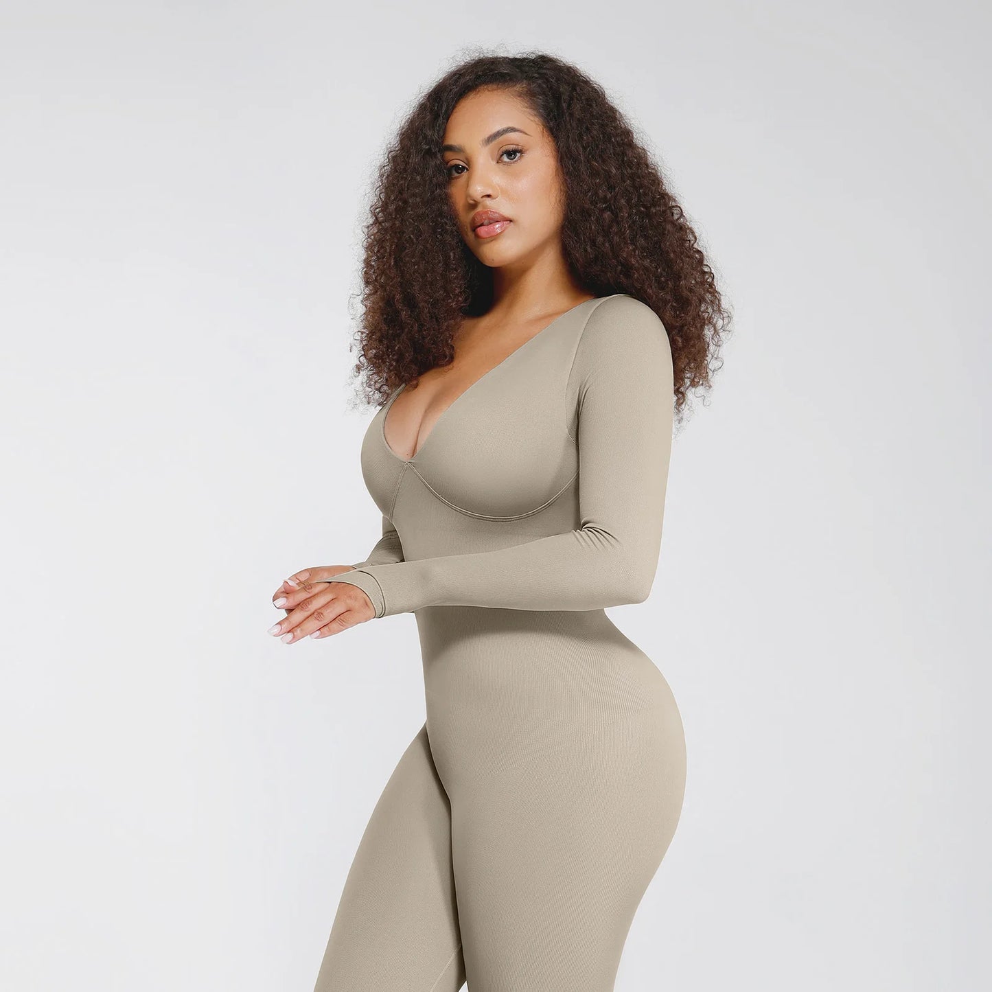 V-Neck Jumpsuit