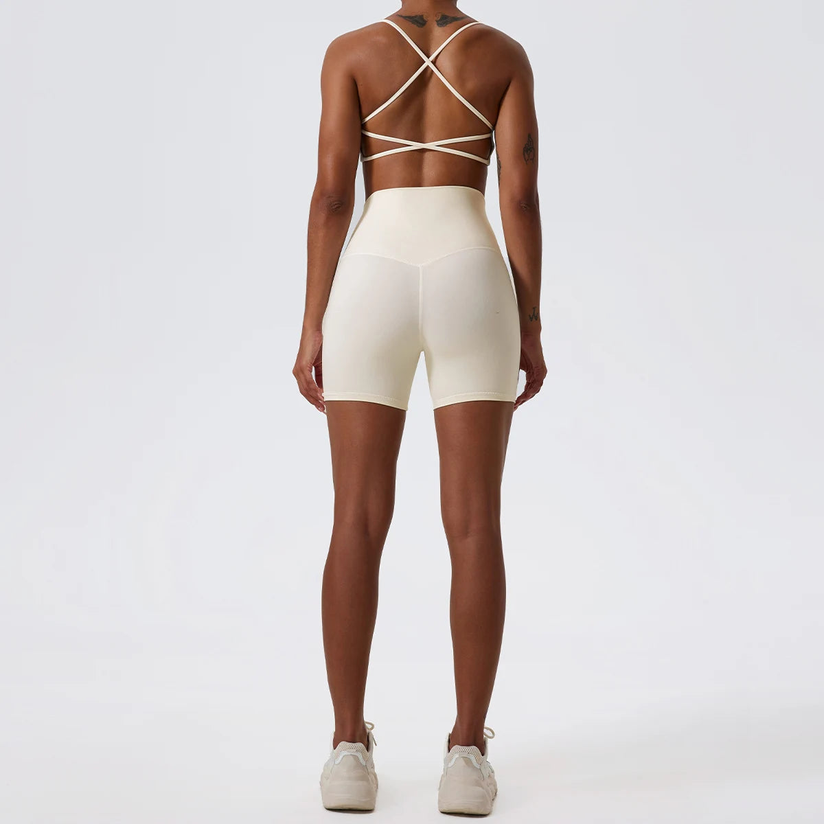 White Yoga Shorts - Shapers Corp