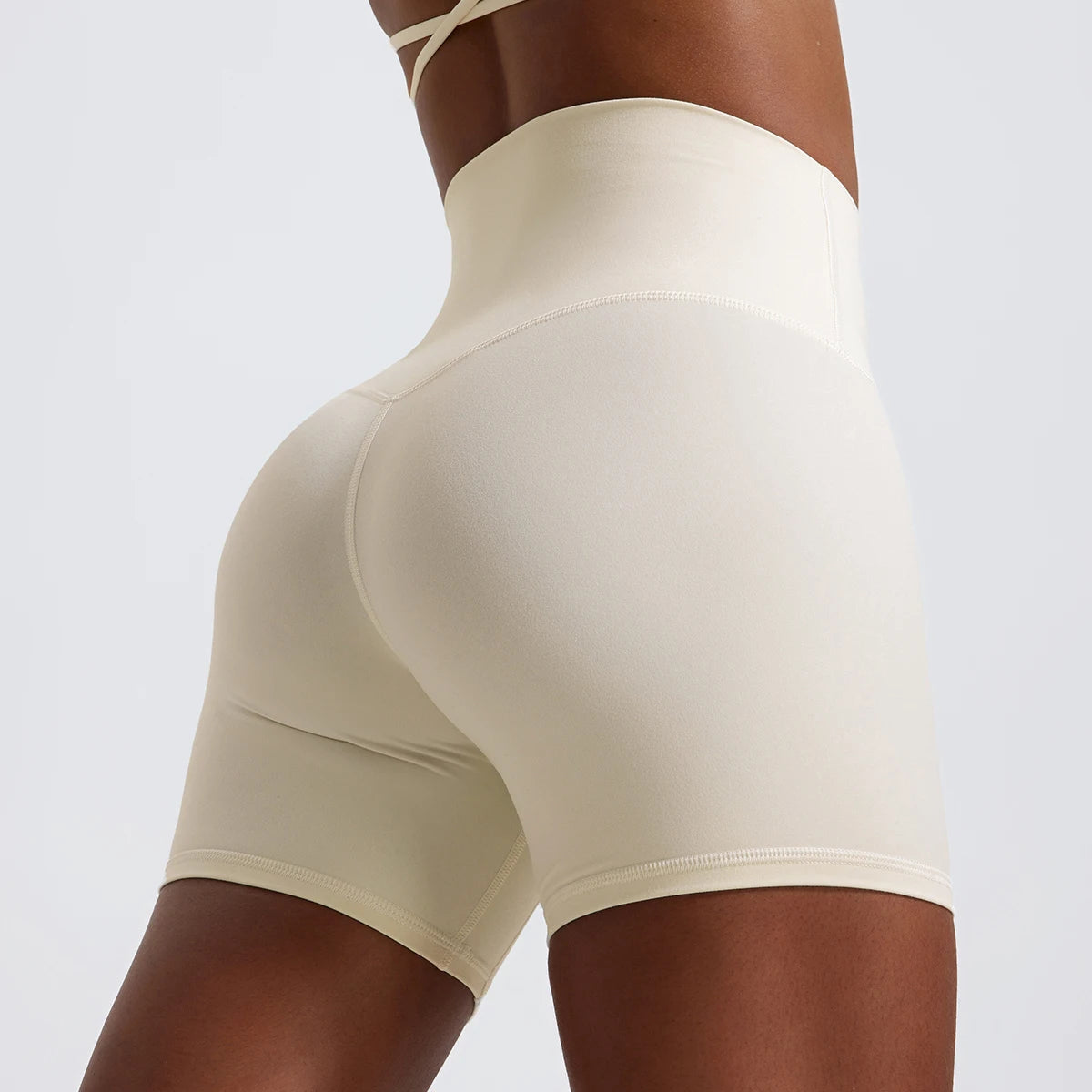 White Yoga Shorts - Shapers Corp