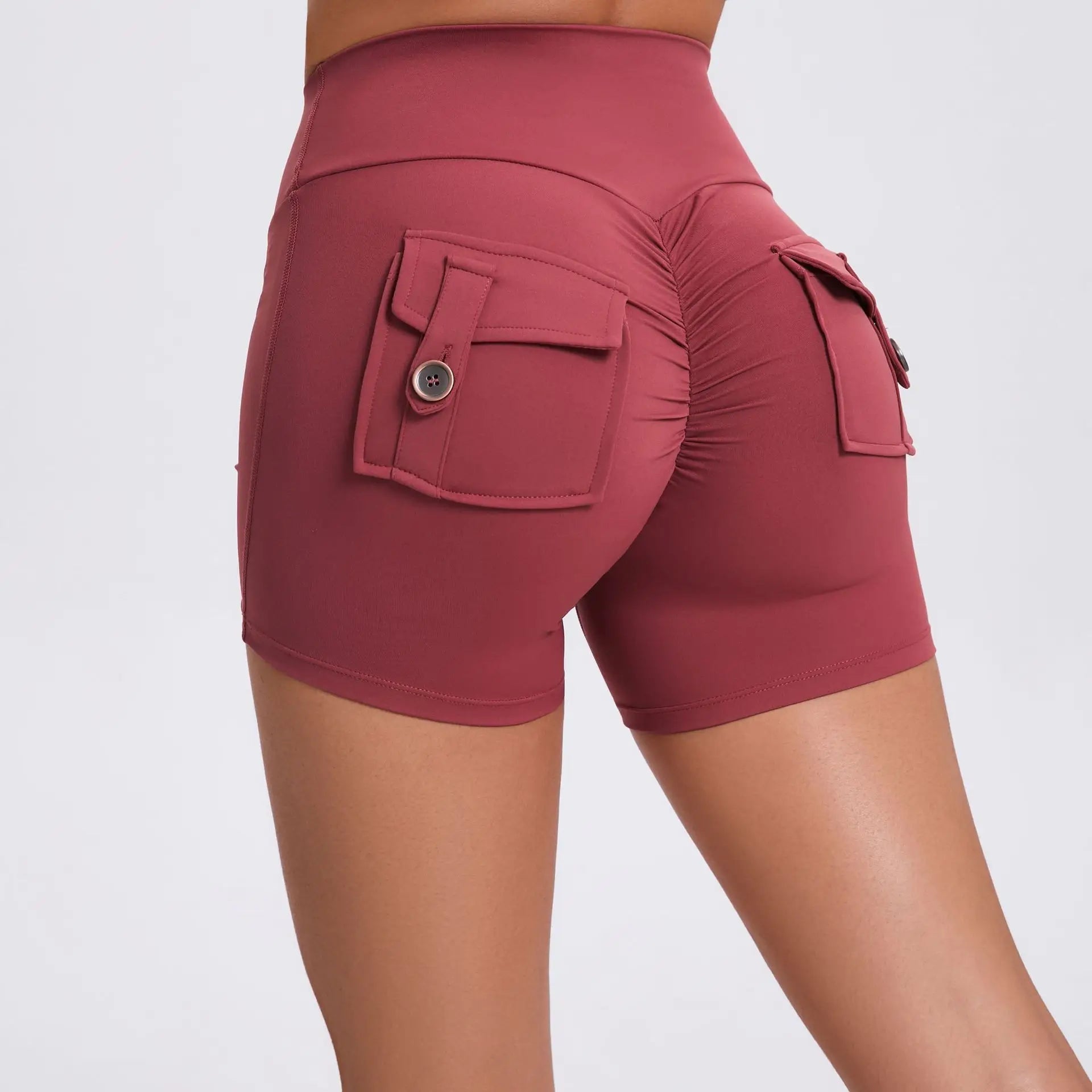 Yoga Shorts with Back Pockets - Shapers Corp