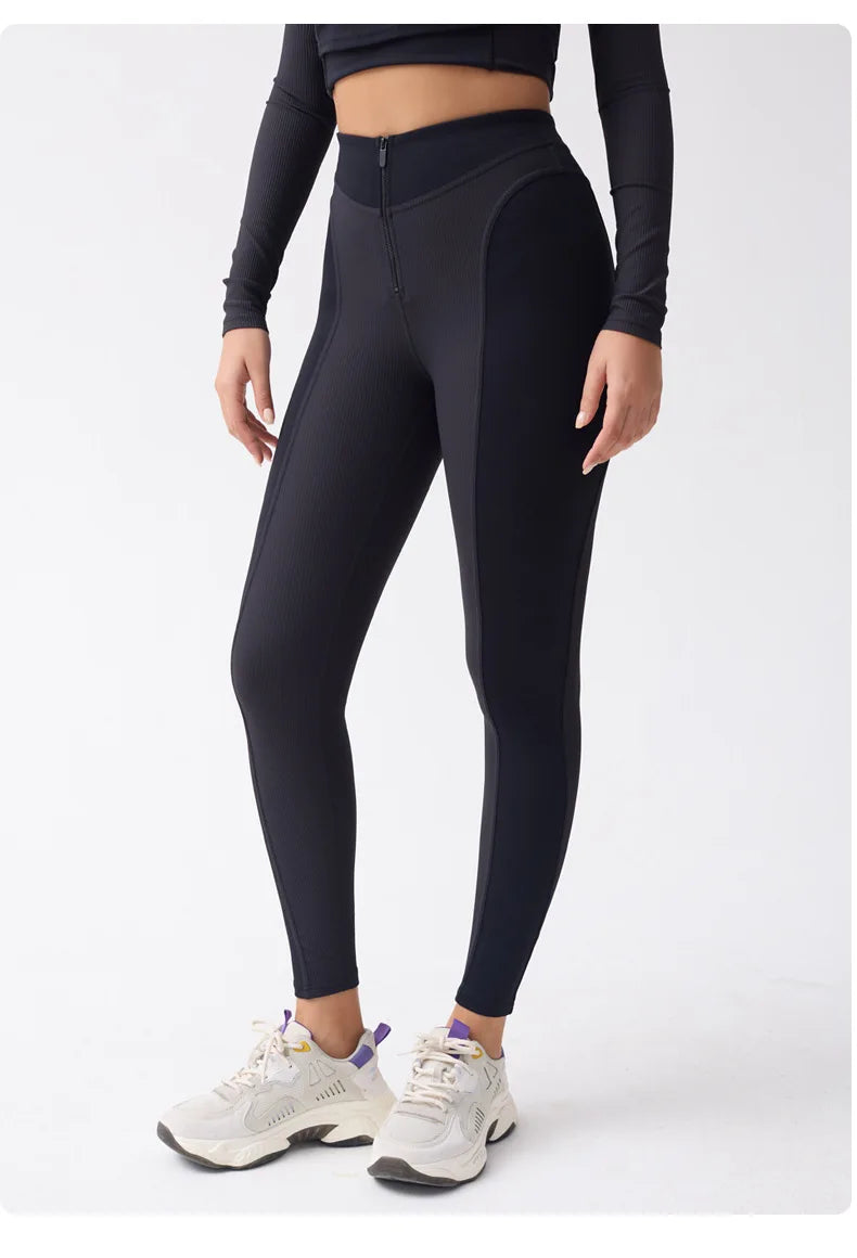 Zip-up Yoga Pants - Shapers Corp
