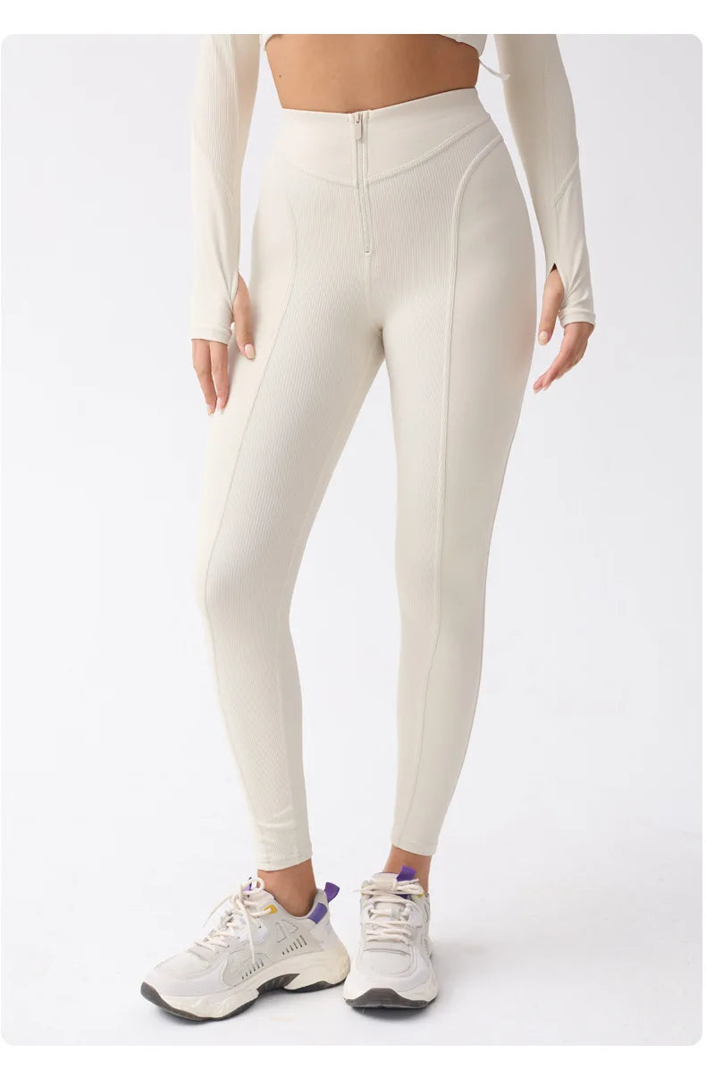Zip-up Yoga Pants - Shapers Corp