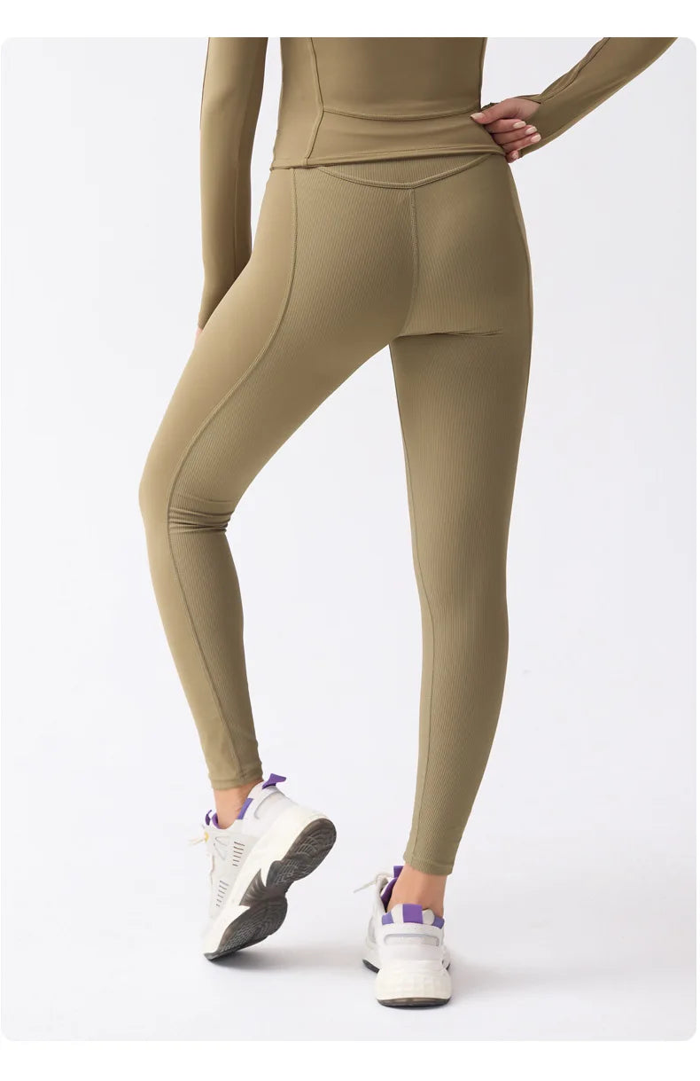 Zip-up Yoga Pants - Shapers Corp