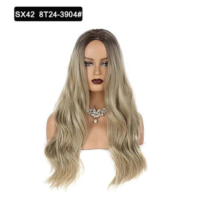 Wavy Middle Part Wigs