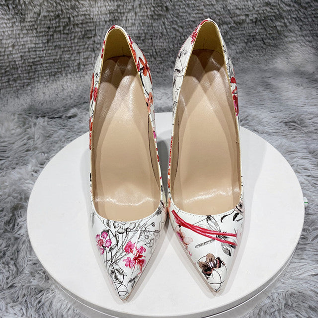 Veowalk Flowers Stiletto Pumps