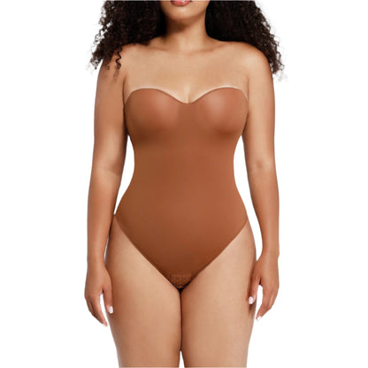 Brown Strapless Bodysuit