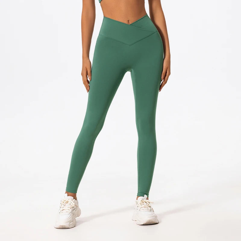 Cross-waist Yoga Pants - Shapers Corp