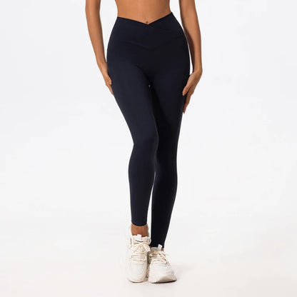 Cross-waist Yoga Pants - Shapers Corp