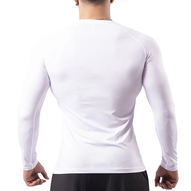 Cross Print Compression Shirt