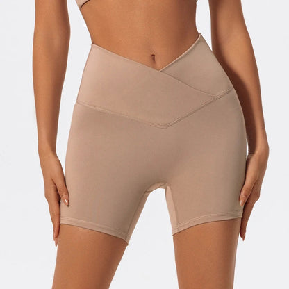 Crossover Yoga Shorts - Shapers Corp