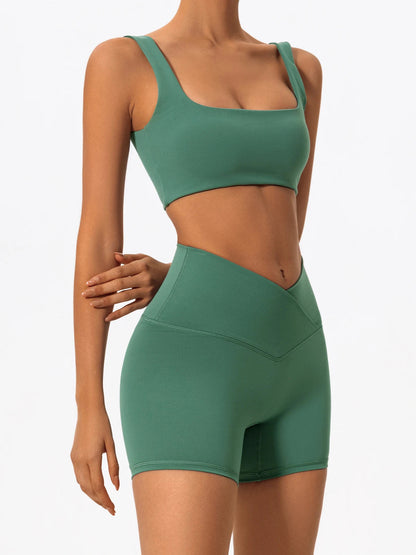 Crossover Yoga Shorts - Shapers Corp