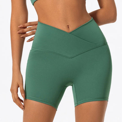 Crossover Yoga Shorts - Shapers Corp