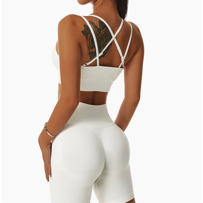 Double Shoulder Straps Yoga Bra - Shapers Corp