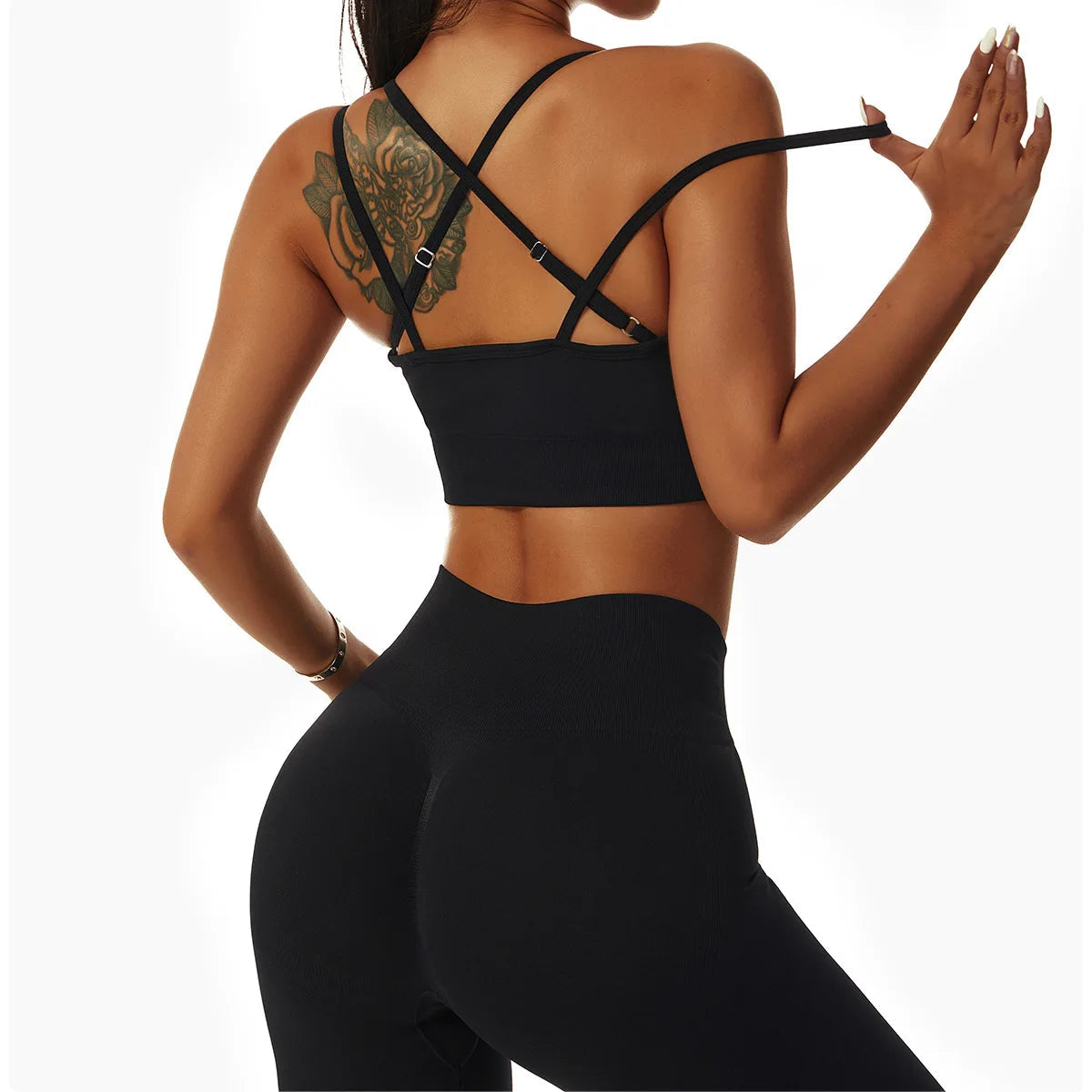 Double Shoulder Straps Yoga Bra - Shapers Corp