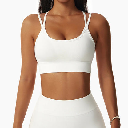 Double Shoulder Straps Yoga Bra - Shapers Corp