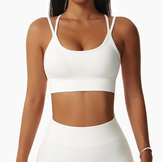 Double Shoulder Straps Yoga Bra - Shapers Corp