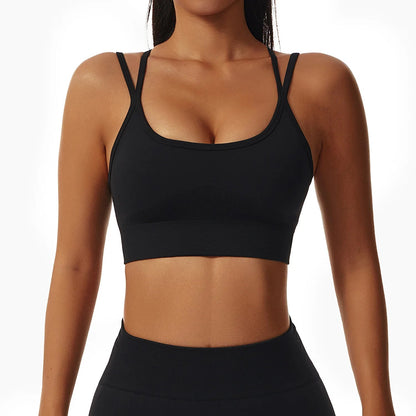 Double Shoulder Straps Yoga Bra - Shapers Corp