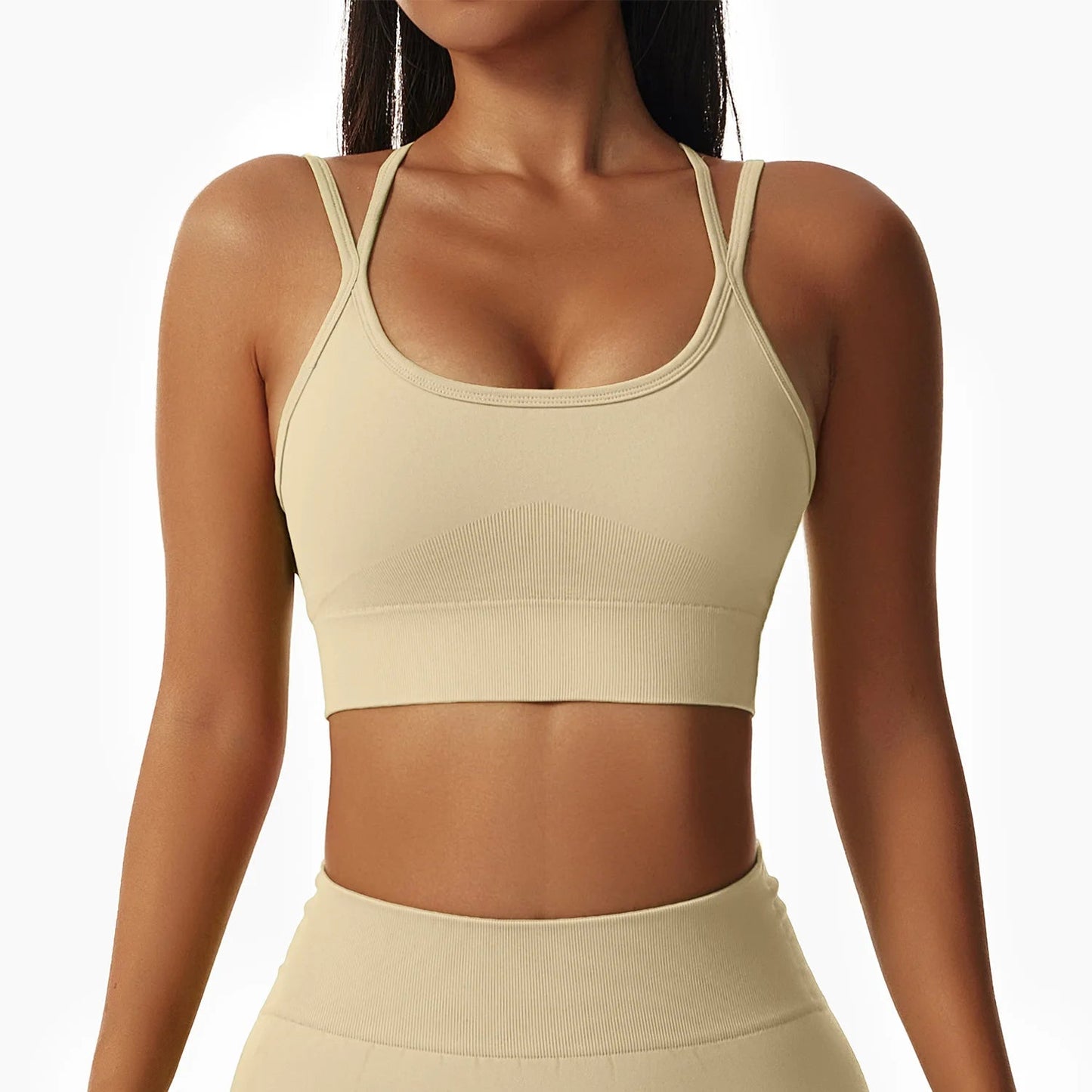 Double Shoulder Straps Yoga Bra - Shapers Corp