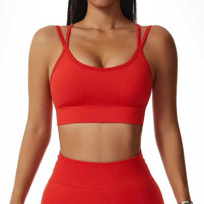 Double Shoulder Straps Yoga Bra - Shapers Corp