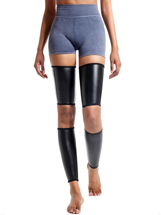 Faux Leather Leg Slimmer