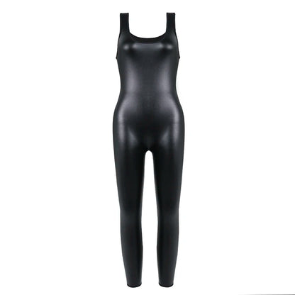 Faux Leather Suit