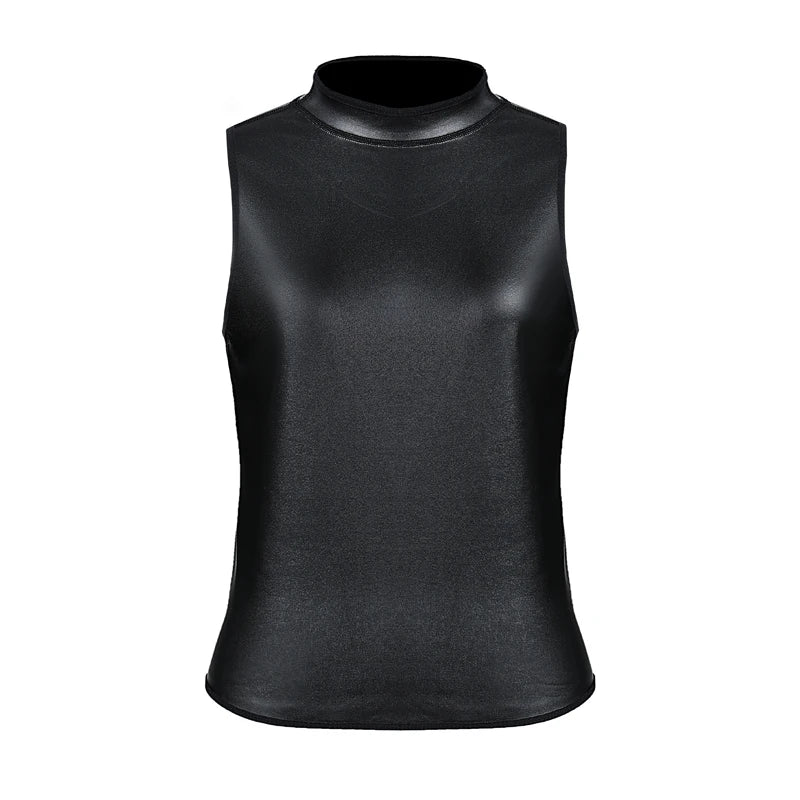 Faux Leather Vest