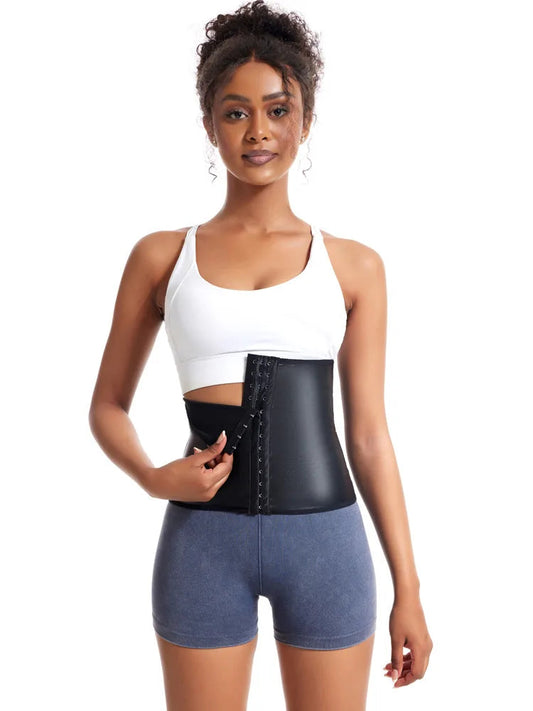 Faux Leather Waist Trainer