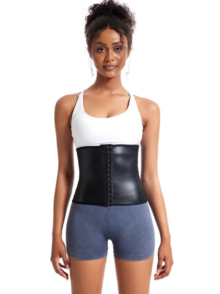 Faux Leather Waist Trainer