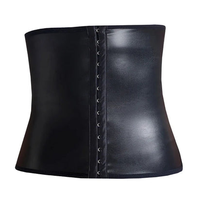 Faux Leather Waist Trainer