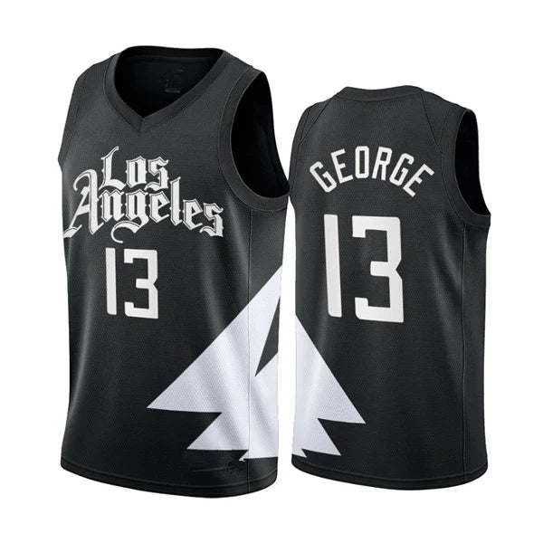 Men's LA Clippers Paul George Black Jersey